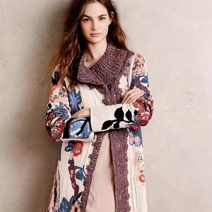 Sleeping On Snow Foret Pheasants Cardigan Duster Sweater